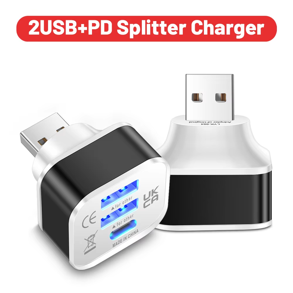Ipex Connector - 3-portowy Rozdzielacz USB 2.0 z 2