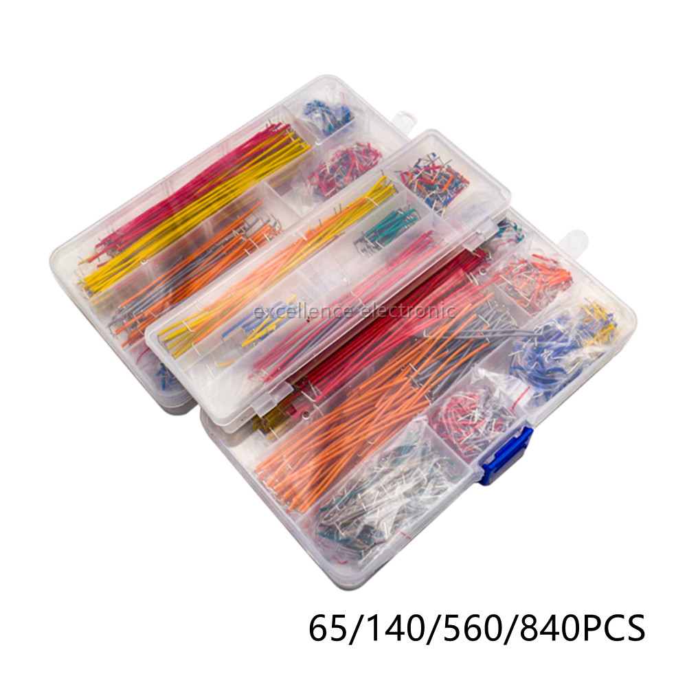 Jumper Wire Kit - 65/140/560/840 sztuk/pudło bez lutowania chlebowa płyta