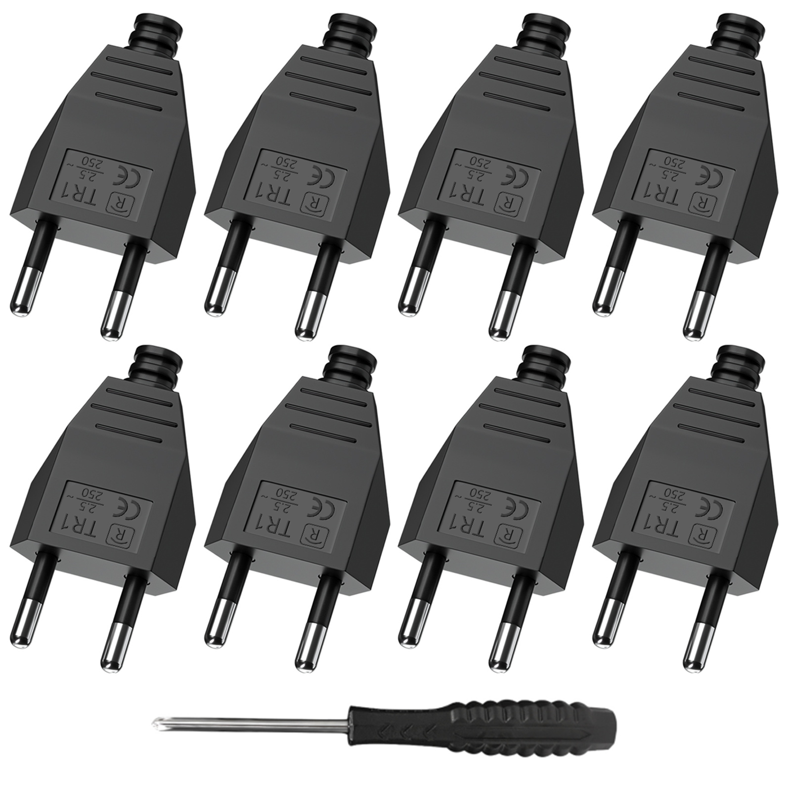 Ipex Connector - Adapter wtyczki EU 4/6/8 szt. męski