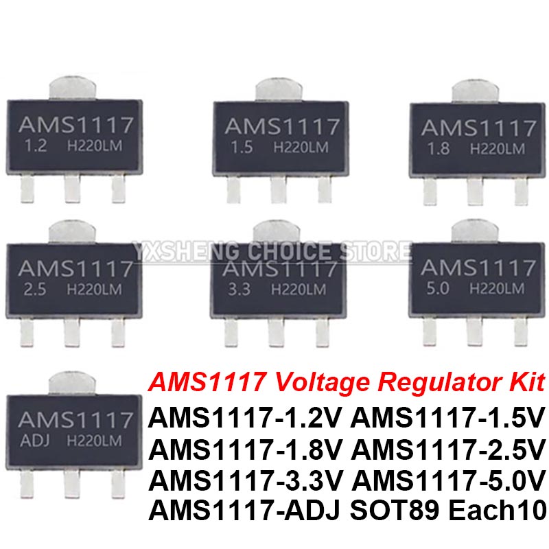 Ams1117 Module - 70 SZTUK = 7 rodzajów *10