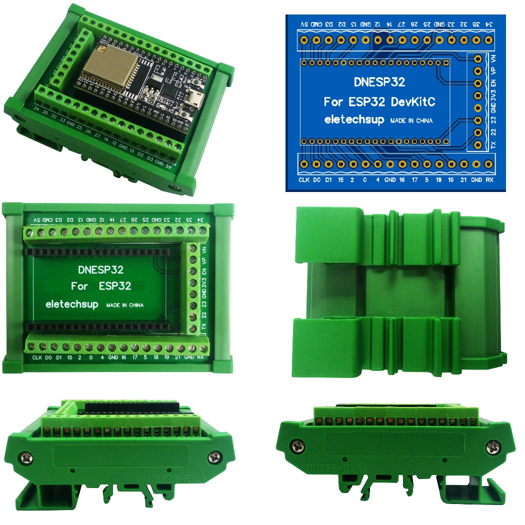 Screw Terminal Block - Adapter listwy zaciskowej na szynę DIN