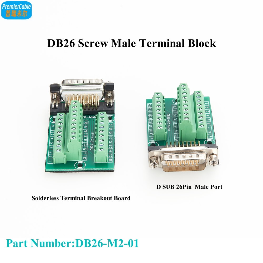 Screw Terminal Block - Moduł sygnałowy DB26 męski na listwę