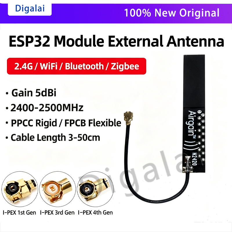 Ipex Connector - Antena ESP32 2.4GHz WiFi Bluetooth z