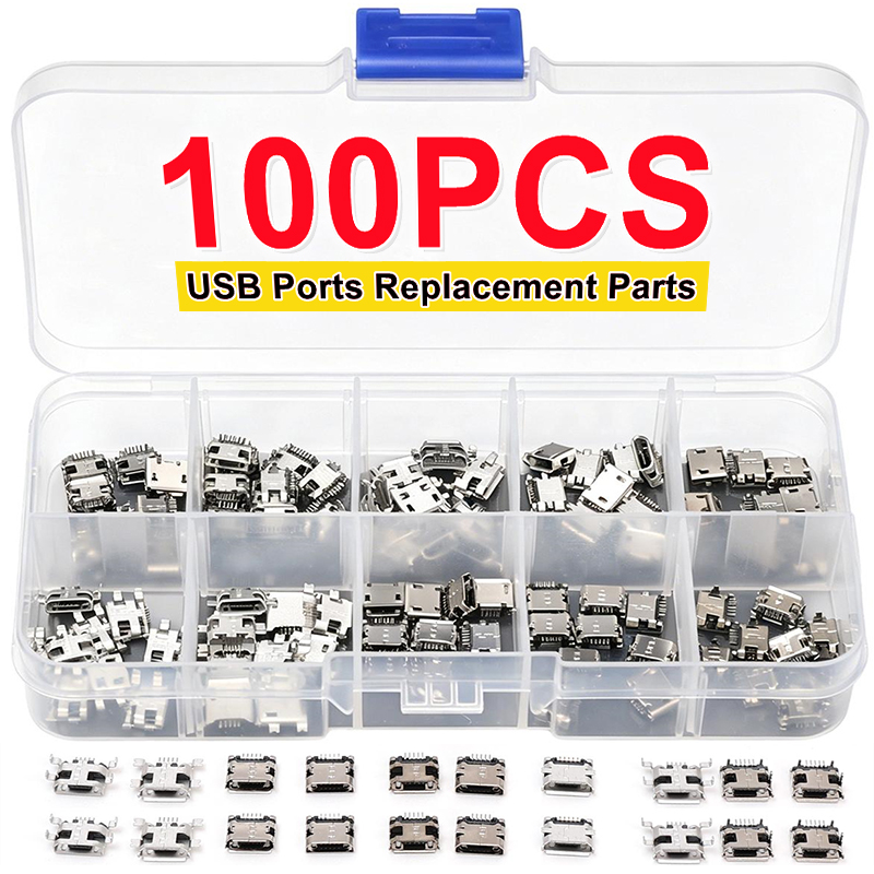 Micro Usb Cable - 100 sztuk/opakowanie 10 rodzajów żeńskich złącz