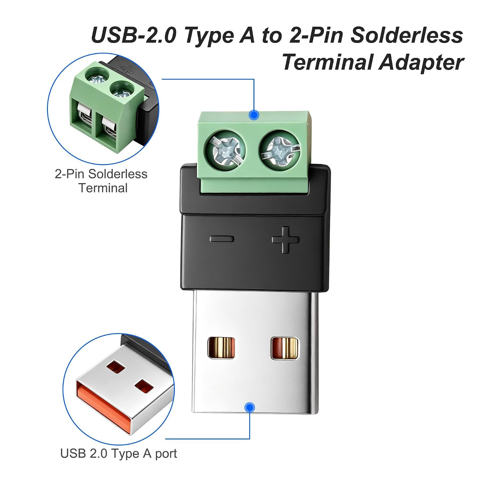 Adapter z wtyczką USB typu A n – Screw Terminal Block recenzja i cena