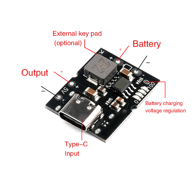Typ-C USB 5V 2A Boost Converte – Li Ion Charger Module recenzja i cena