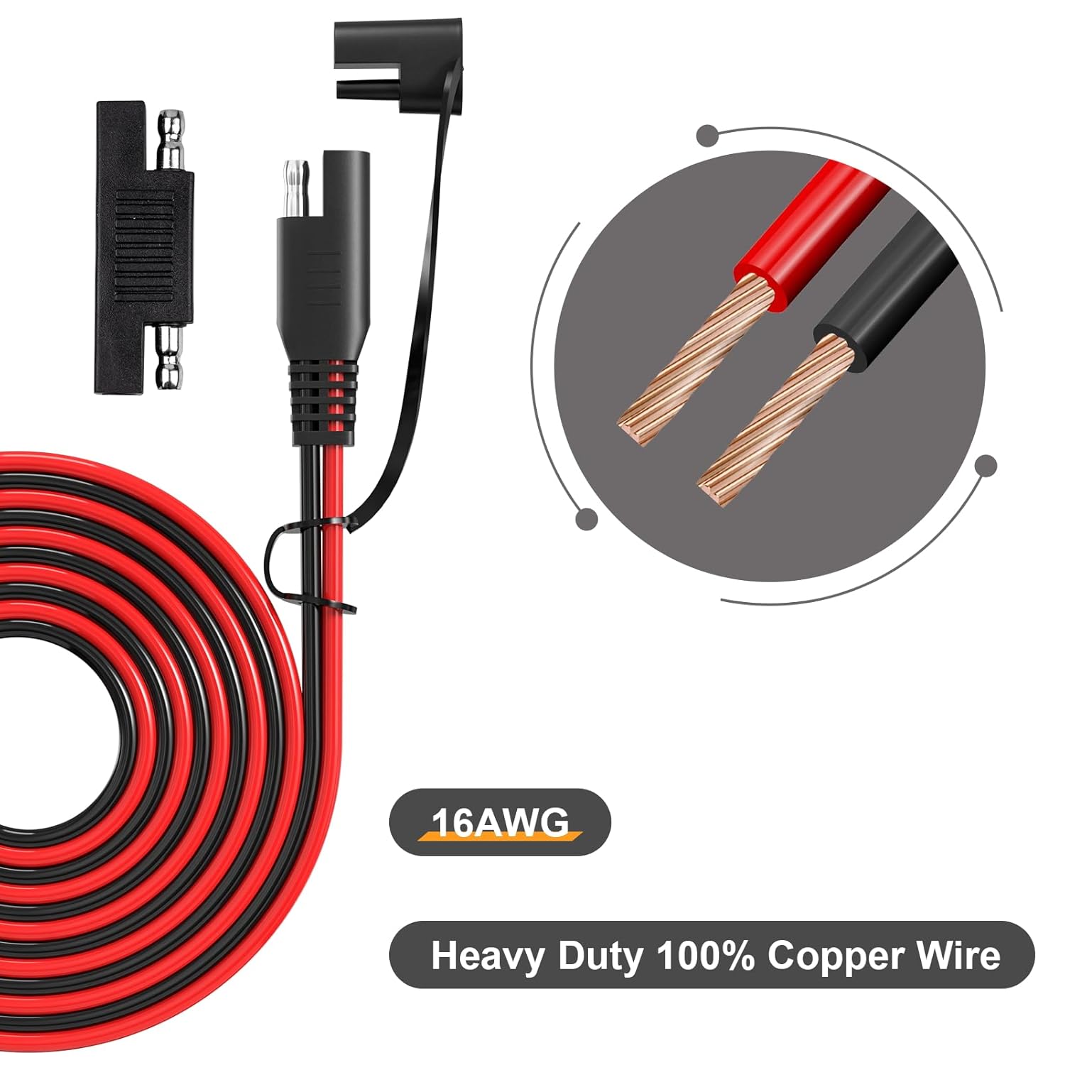 Przedłużacz JMUYTOP 16AWG SAE  – Ipex Connector recenzja i cena